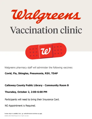 Walgreens Vaccination Clinic Flyer.