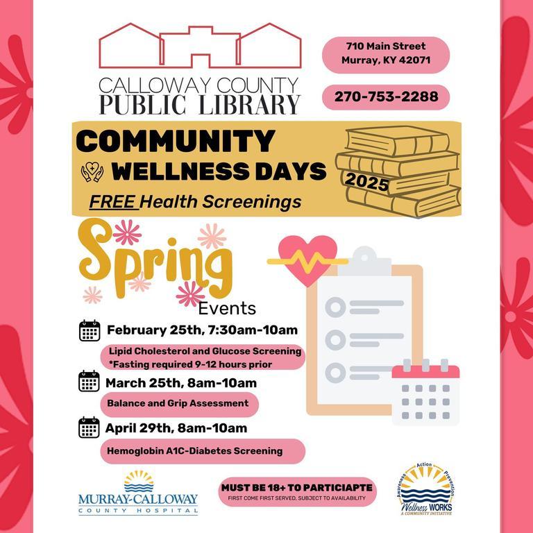 Community Wellness Days Spring Events